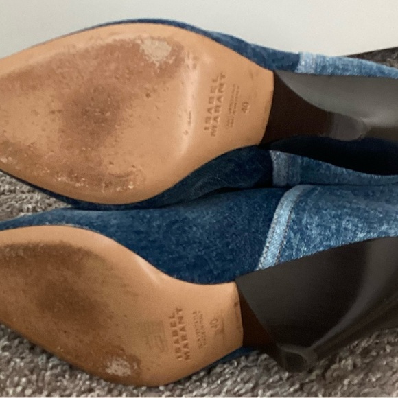 Isabel Marant Miyako Denim Boots - Picture 7 of 8